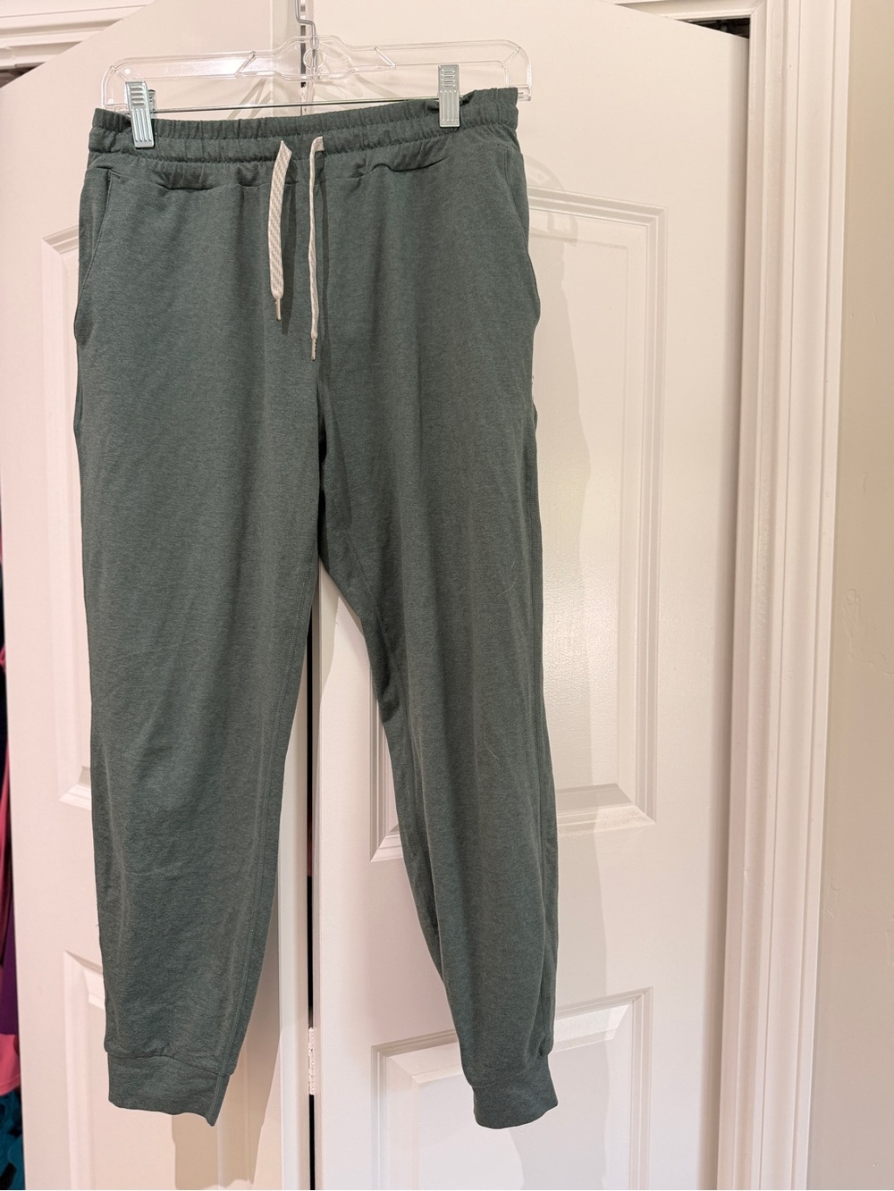 Vuori Sage Green Drawstring Track Joggers